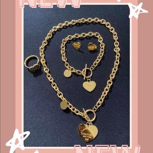 Set complete - stainless steel gold